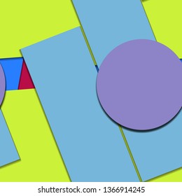 Flat material design - Creative vector trend seamless.