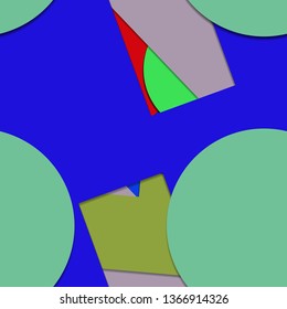 Flat material design - Creative vector trend seamless.