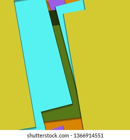 Flat material design - Creative vector trend seamless.