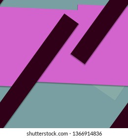 Flat material design - Creative vector trend seamless.