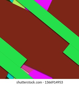 Flat material design - Creative vector trend seamless.