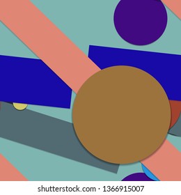 Flat material design - Creative vector trend seamless.