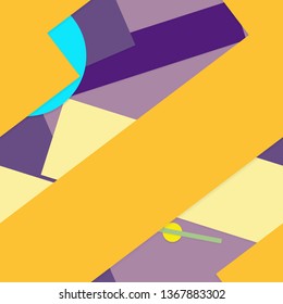 Flat material design - Creative vector trend seamless.