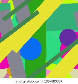 Flat material design - Creative vector trend seamless.