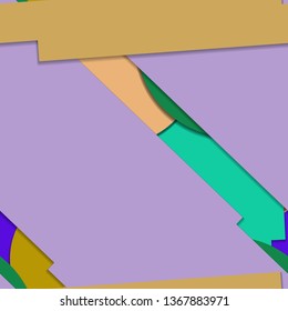 Flat material design - Creative vector trend seamless.