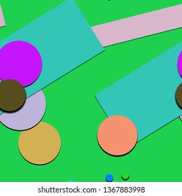 Flat material design - Creative vector trend seamless.
