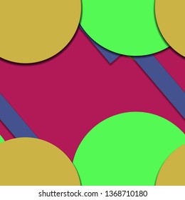 Flat material design - Creative vector trend seamless.