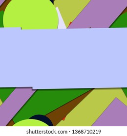 Flat material design - Creative vector trend seamless.