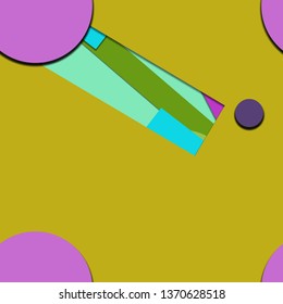 Flat material design - Creative vector trend seamless.