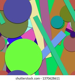 Flat material design - Creative vector trend seamless.