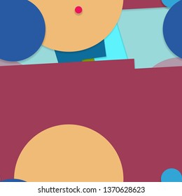 Flat material design - Creative vector trend seamless.