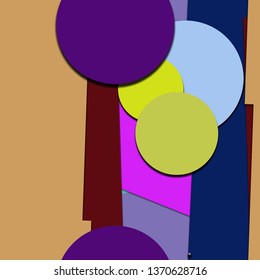 Flat material design - Creative vector trend seamless.