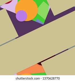 Flat material design - Creative vector trend seamless.