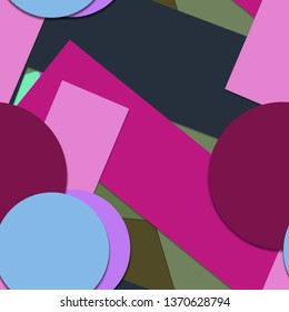 Flat material design - Creative vector trend seamless.