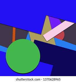 Flat material design - Creative vector trend seamless.