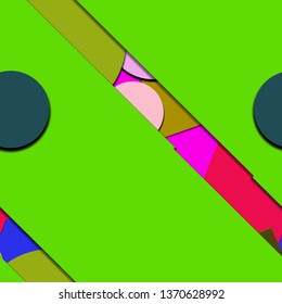 Flat material design - Creative vector trend seamless.