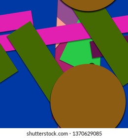 Flat material design - Creative vector trend seamless.