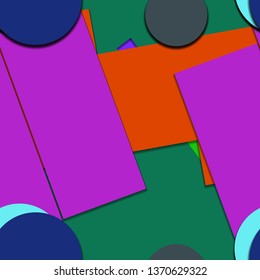 Flat material design - Creative vector trend seamless.