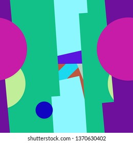 Flat material design - Creative vector trend seamless.