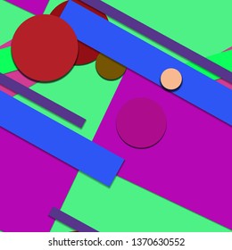 Flat material design - Creative vector trend seamless.