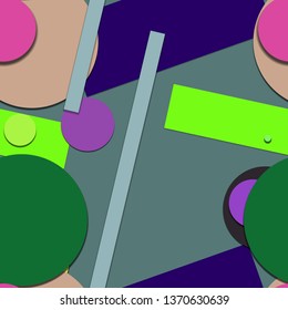 Flat material design - Creative vector trend seamless.