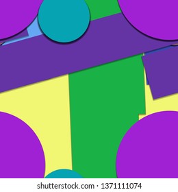 Flat material design - Creative vector trend seamless.