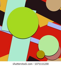 Flat material design - Creative vector trend seamless.