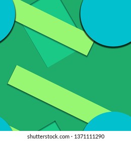 Flat material design - Creative vector trend seamless.