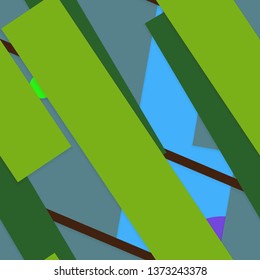 Flat material design - Creative vector trend seamless.