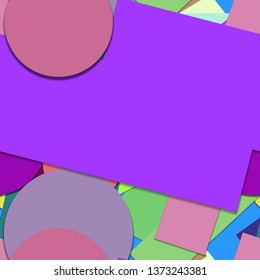Flat material design - Creative vector trend seamless.