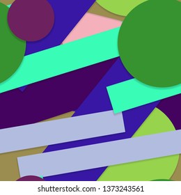 Flat material design - Creative vector trend seamless.