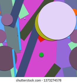 Flat material design - Creative vector trend seamless.