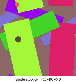 Flat material design - Creative vector trend seamless.