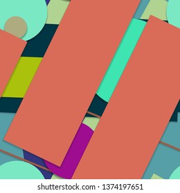 Flat material design - Creative vector trend seamless.