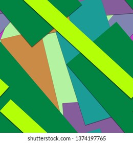 Flat material design - Creative vector trend seamless.