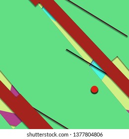 Flat material design - Creative vector trend seamless.