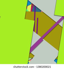 Flat material design - Creative vector trend seamless.