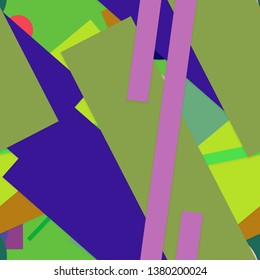 Flat material design - Creative vector trend seamless.