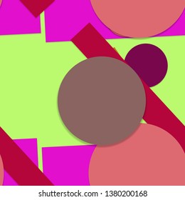 Flat material design - Creative vector trend seamless.