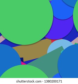 Flat material design - Creative vector trend seamless.