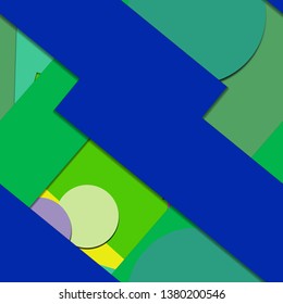 Flat material design - Creative vector trend seamless.