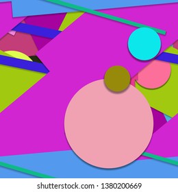 Flat material design - Creative vector trend seamless.