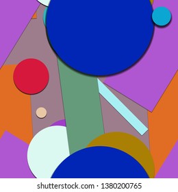 Flat material design - Creative vector trend seamless.