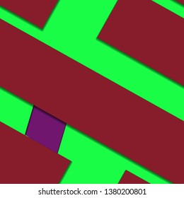 Flat material design - Creative vector trend seamless.
