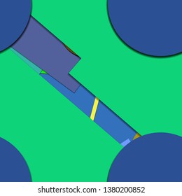 Flat material design - Creative vector trend seamless.