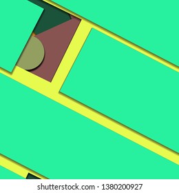 Flat material design - Creative vector trend seamless.