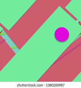 Flat material design - Creative vector trend seamless.