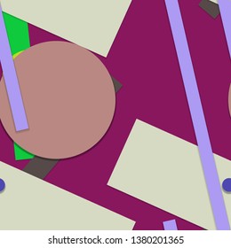 Flat material design - Creative vector trend seamless.