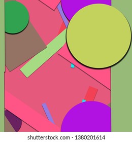 Flat material design - Creative vector trend seamless.