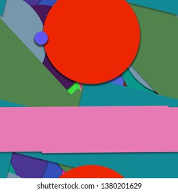 Flat material design - Creative vector trend seamless.